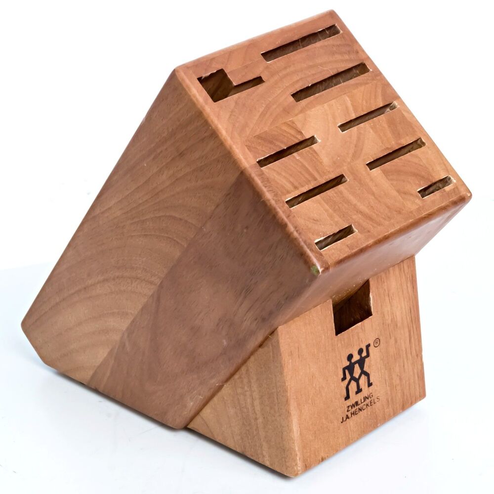 ZWILLING 10-Slot Oak Hardwood Knife Block - 38449-C-200